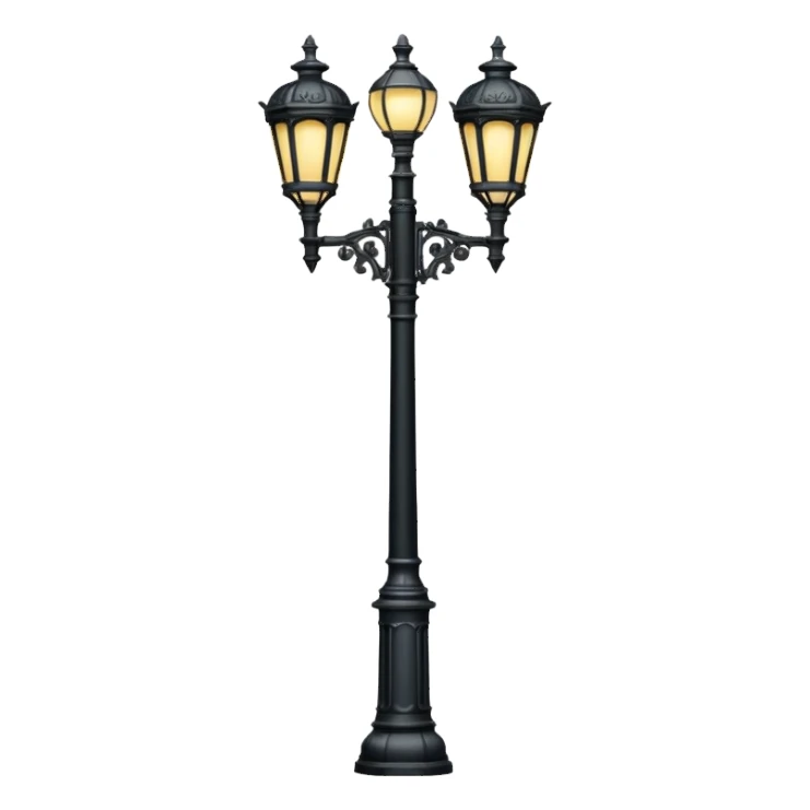 Classic street lamp post sticker