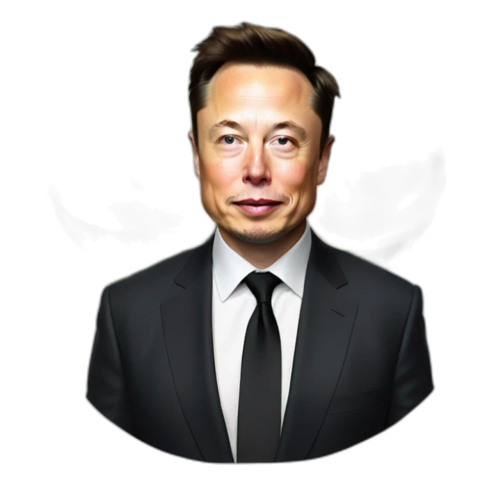 elon musk as a melon sticker