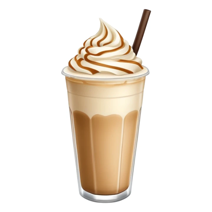 Vanilla coffee frappe  sticker