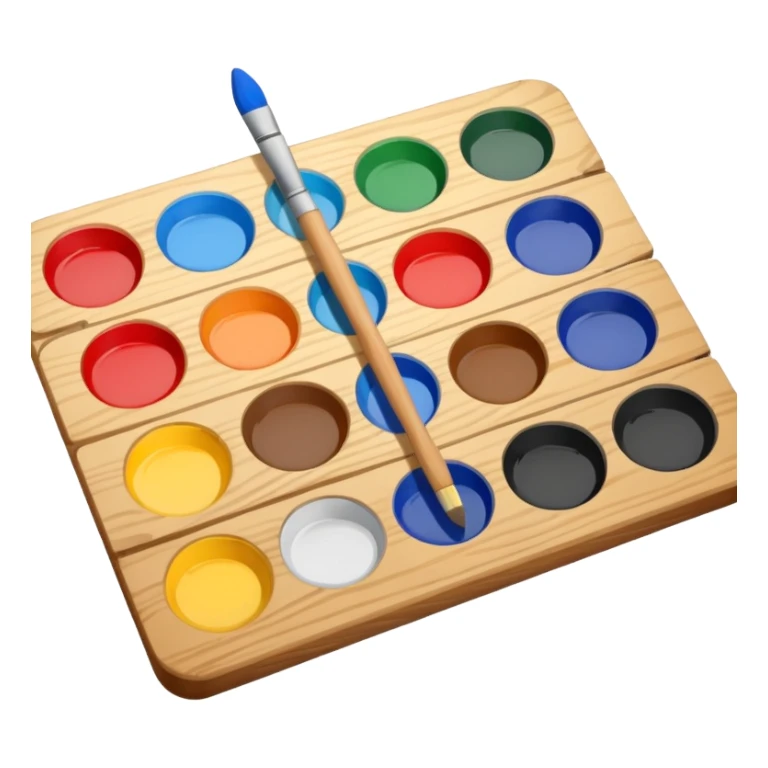 A drawing palette sticker