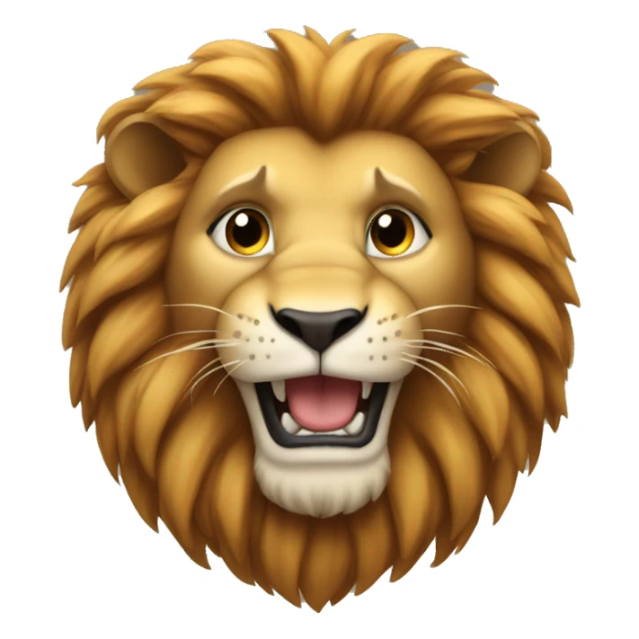Lion showing a k with its paws sticker