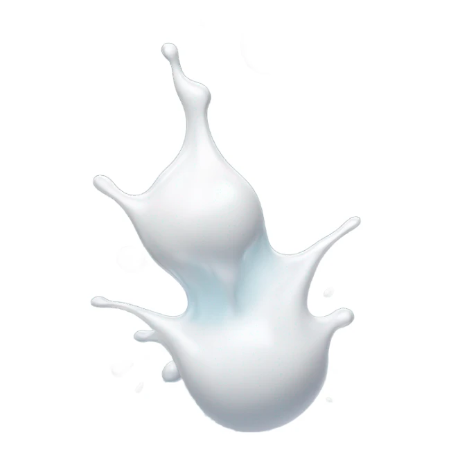 White drops splashing to the right sticker