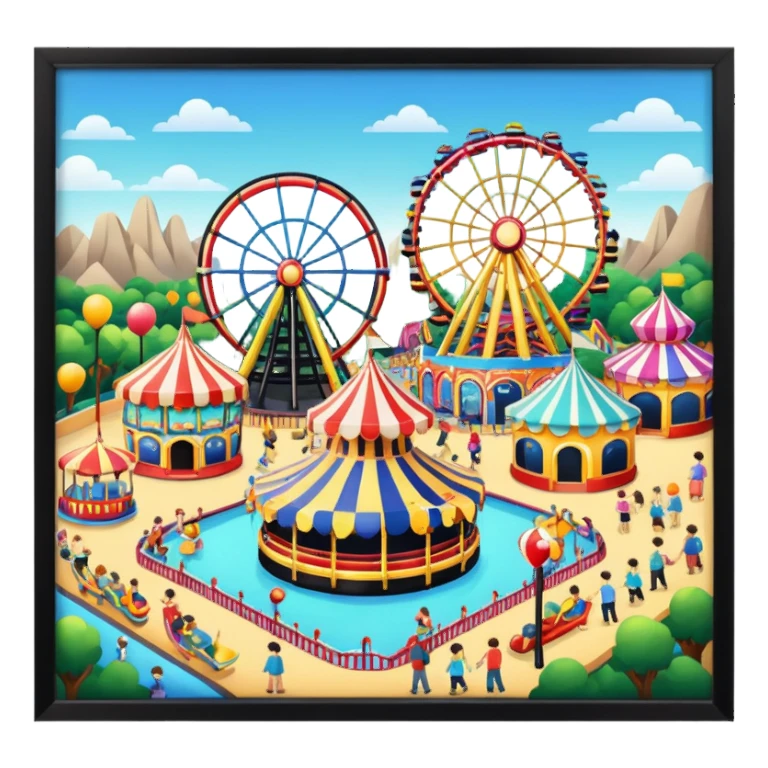 Amusment park sticker