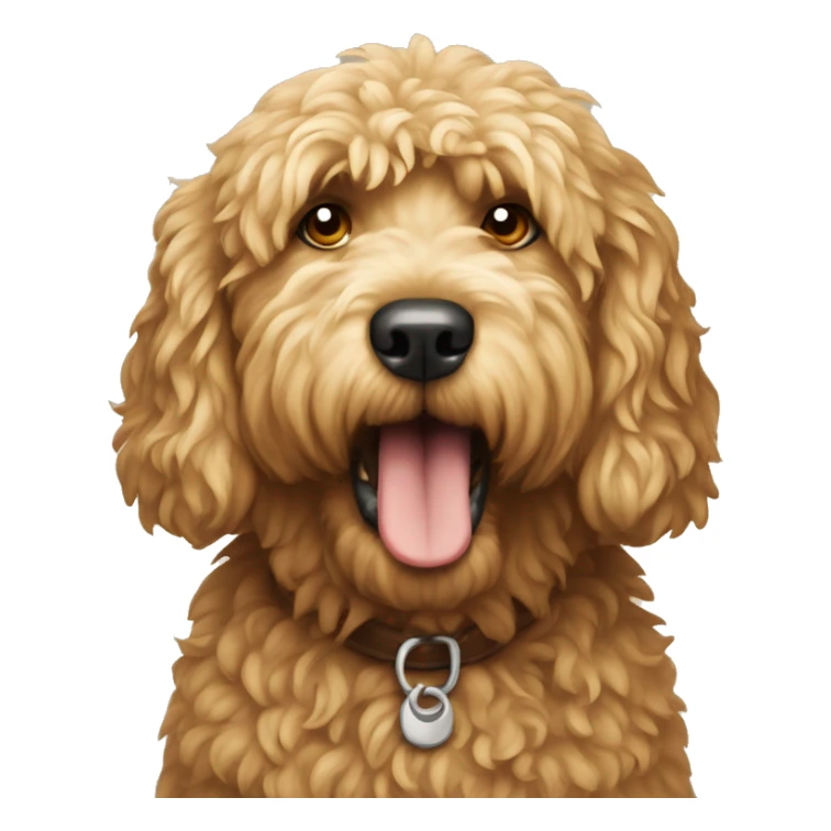angry golden doodle sticker