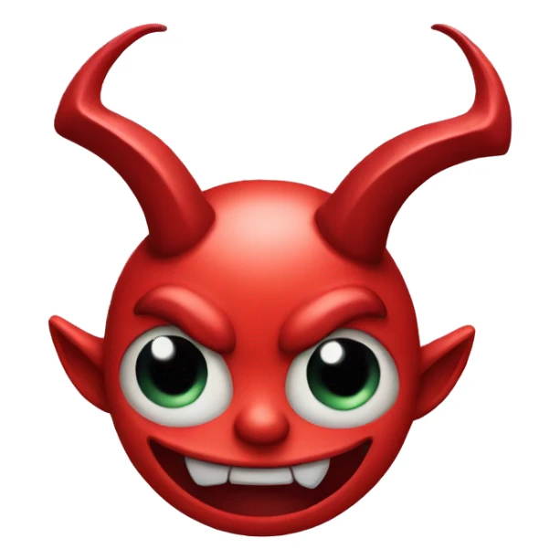 Devil emoji with heart eyes sticker