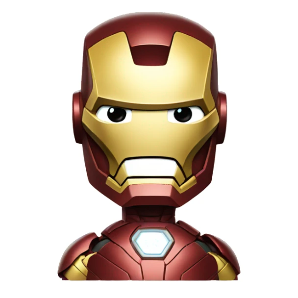 iron man showing thumbs DOWN with his hand sticker