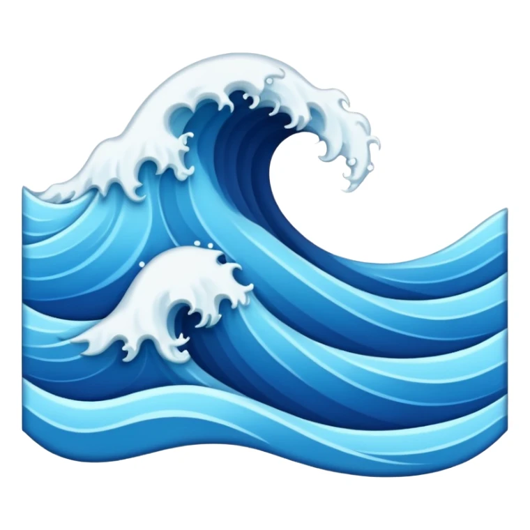 wavy waves sticker