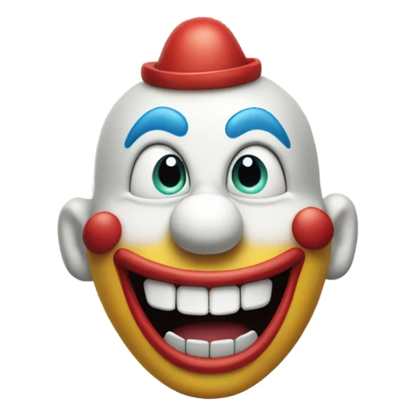 clown laughing broadly sticker