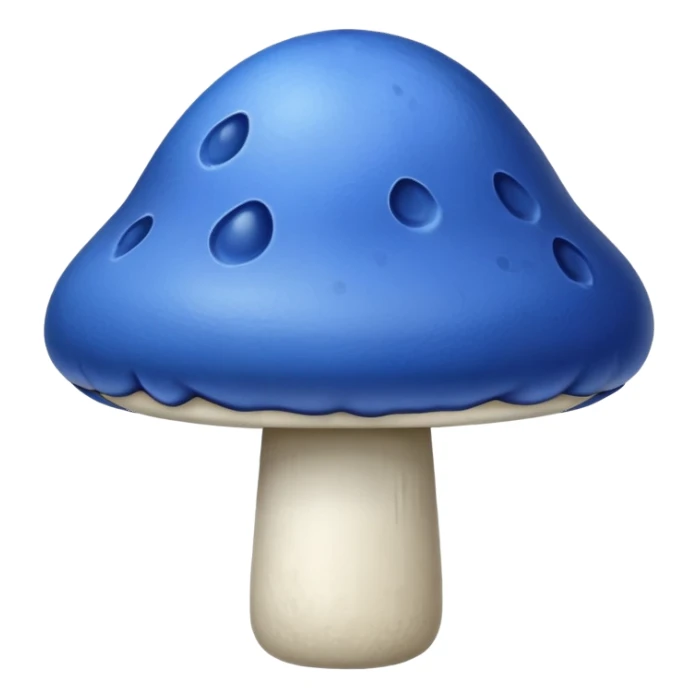 blue mushroom sticker