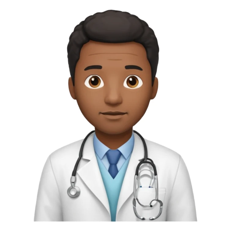 Black Male Doctor sticker