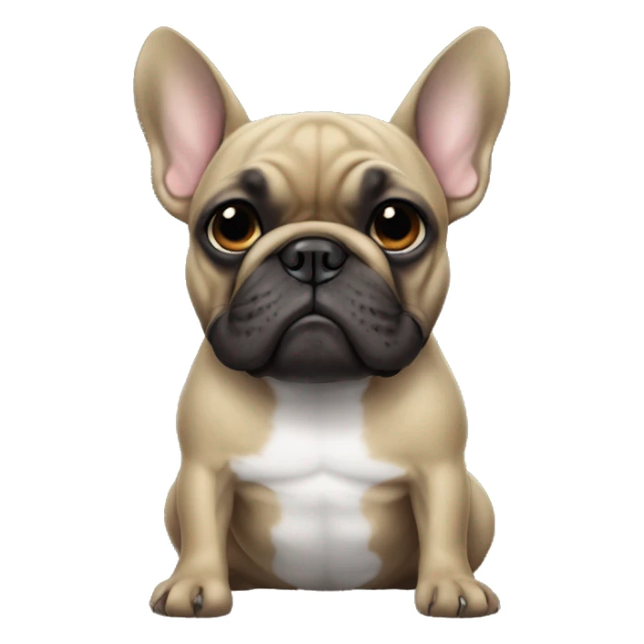 French bulldog that’s a thug sticker