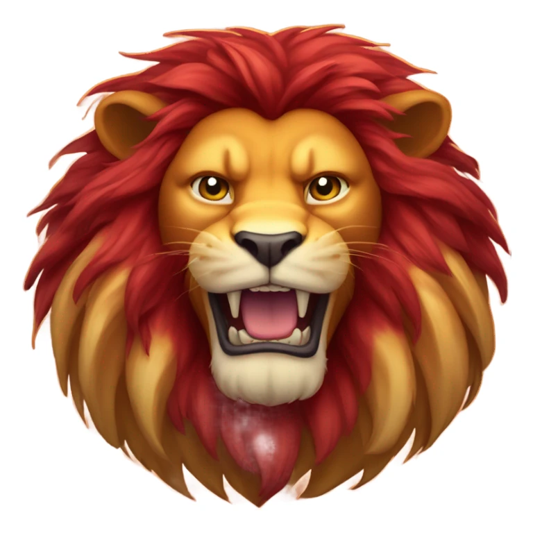 red lion sticker