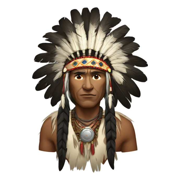 Indian chief dark horse sticker