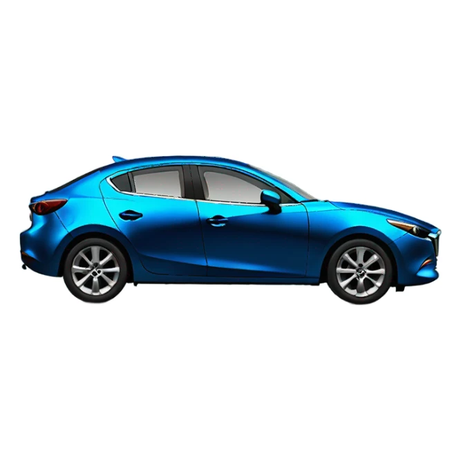 Mica blue mazda3 sticker