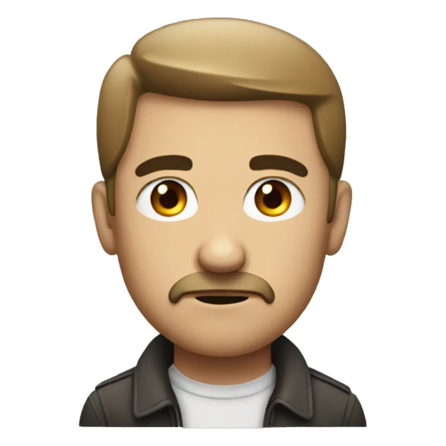 a man giving a suspicious side eye look sticker