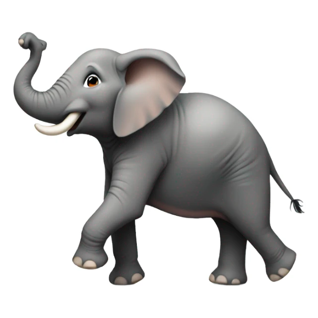 Dancing elephant sticker