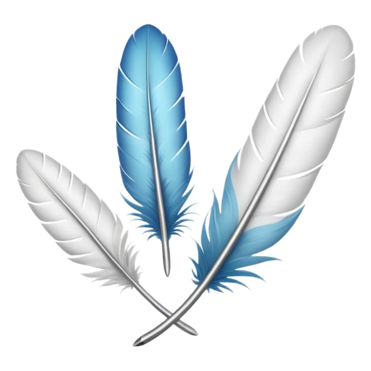 Feathers sticker