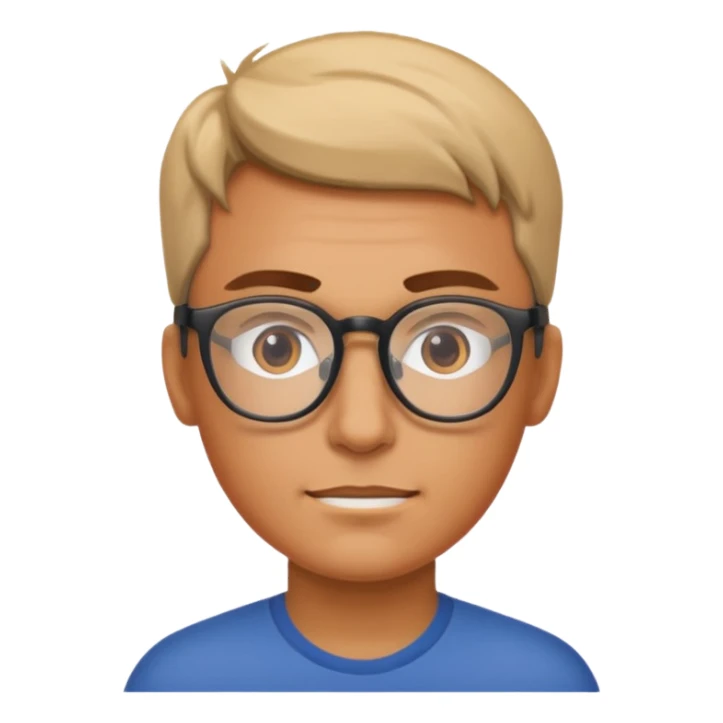 Glasses-Wearing Heroe sticker