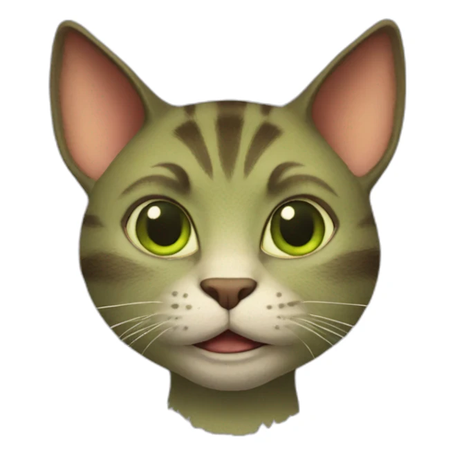 Shrek cat sticker