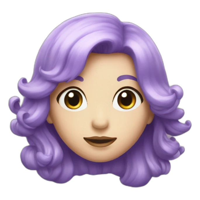 Cœur violet pastel sticker