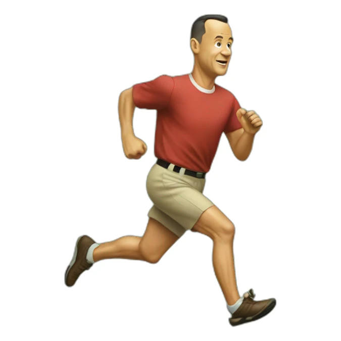 forest gump running, Tom hanks sticker