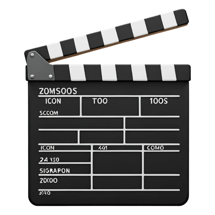 video cine claqueta sticker