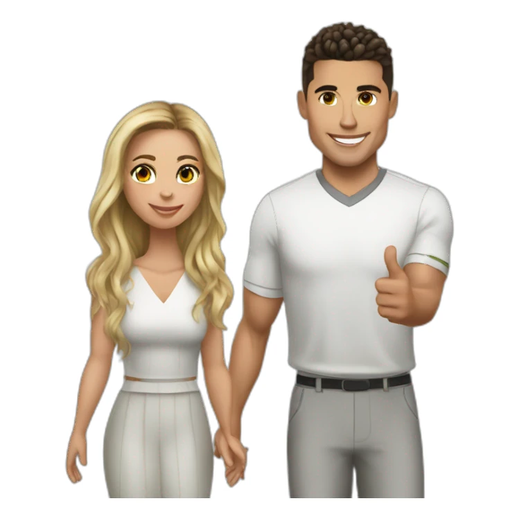 Ronaldo with gorgina sticker