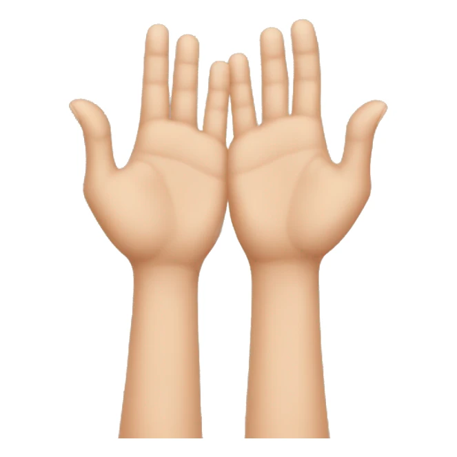 two hand forming heart with fingers sticker