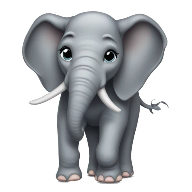 elephant with panties on sticker