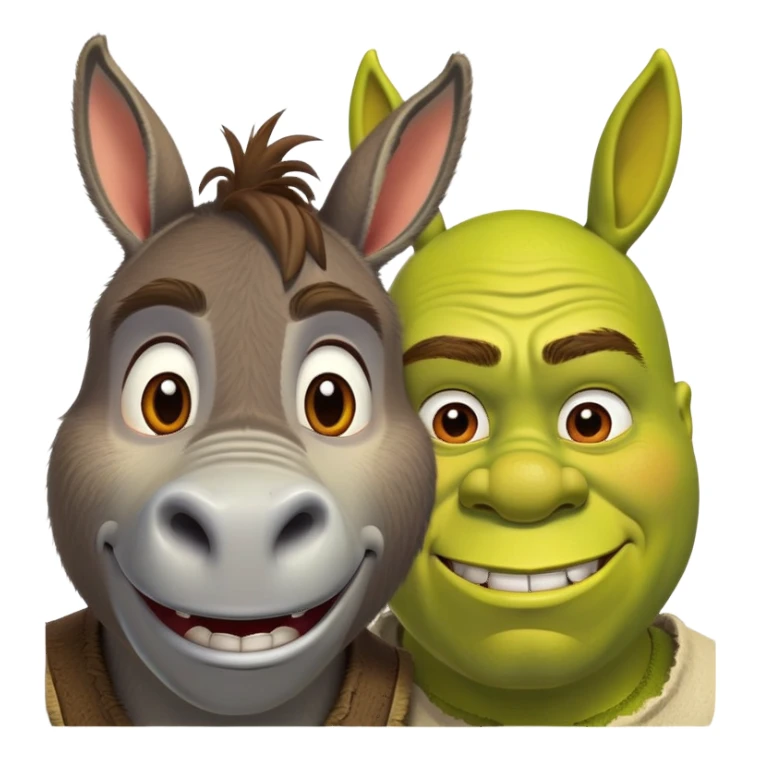 Donkey and shrek sticker