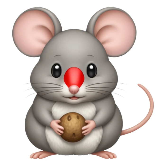 Quiet as a mouse with big balls sticker