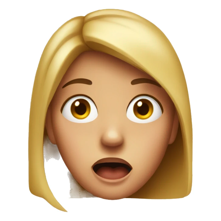 Girl Surprised and scared  sticker