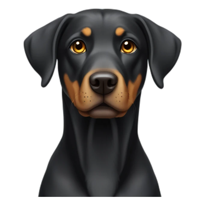 labrador crossed with beauceron sticker