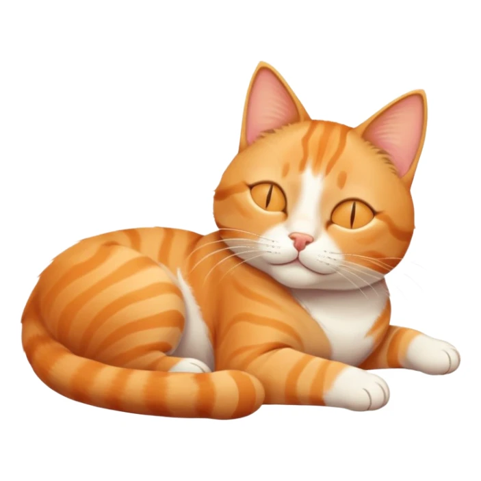 a cat dreaming about beach vacation sticker