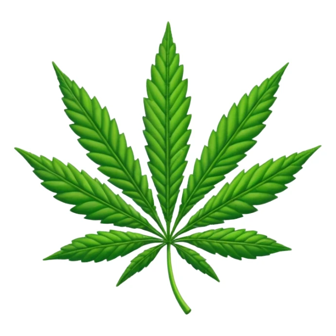 Marihuana hoja sticker