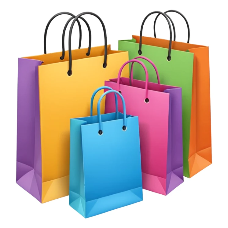 shopping bags from group outing sticker
