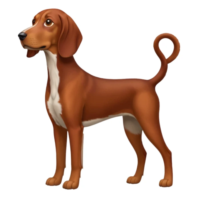 reddish brown coonhound sticker