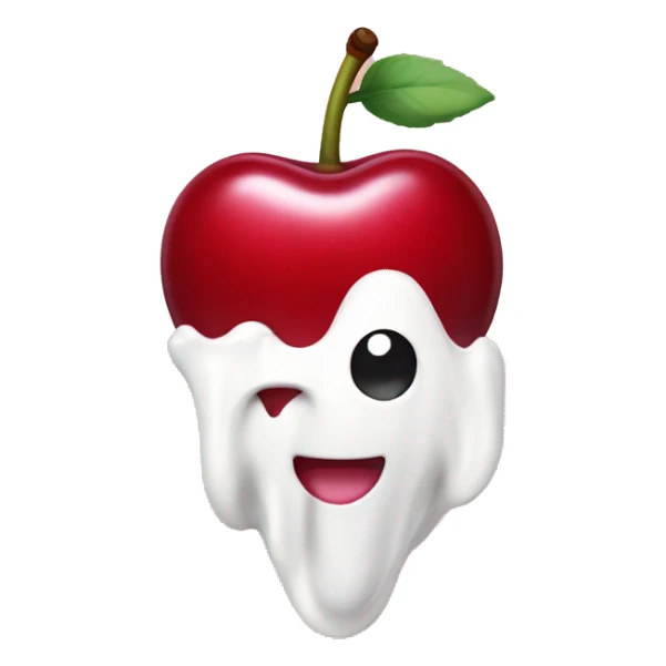 Cherry with yougurt sticker