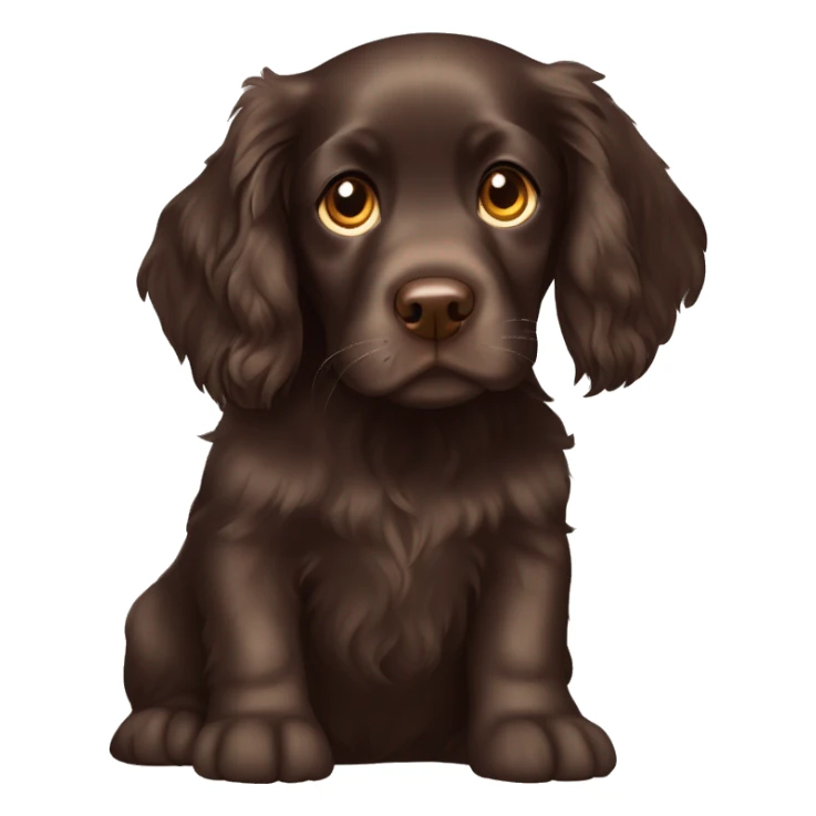 Puppy Boykin spaniel light eyes sticker