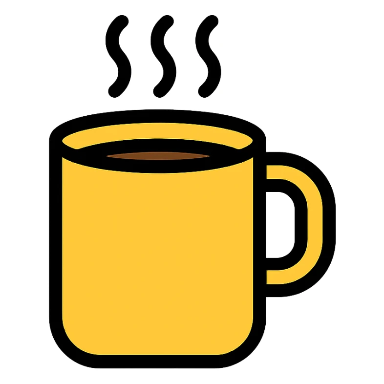 coffee cup sticker