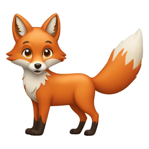 travelling fox sticker