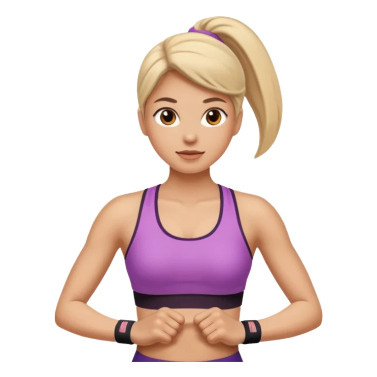 one women working out sticker