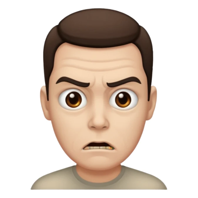 무서운 표정 sticker