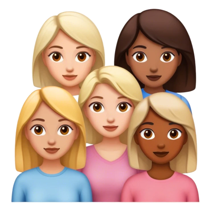 5 female friends  sticker