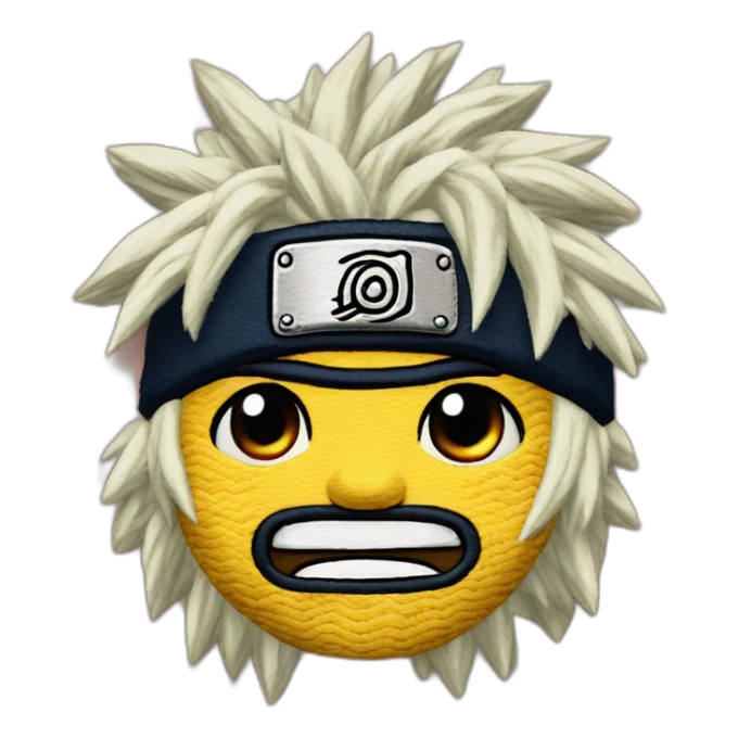 Naruto made up of embroidery sticker