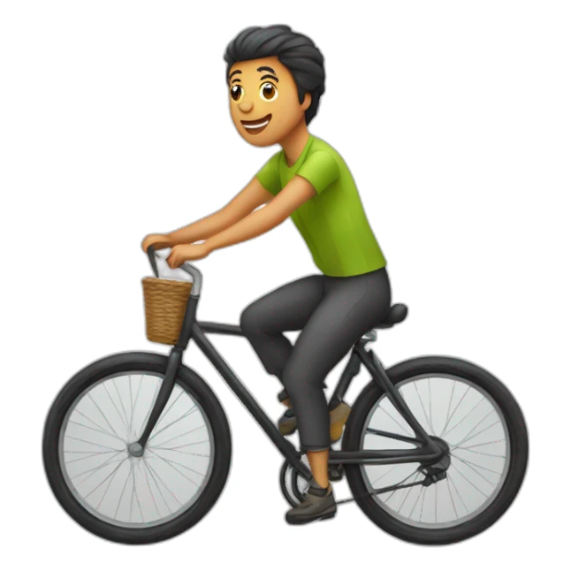 Ours sur un velo sticker