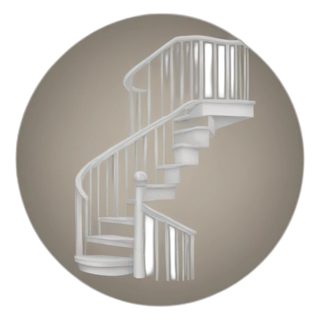 staircase in a circle sticker