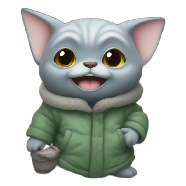 Grogu in New York  sticker