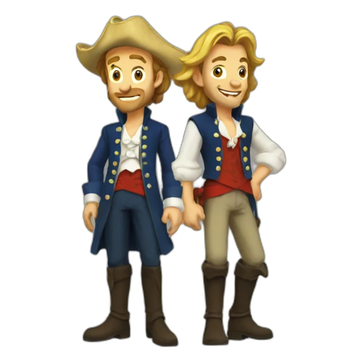 Guybrush and friends sticker