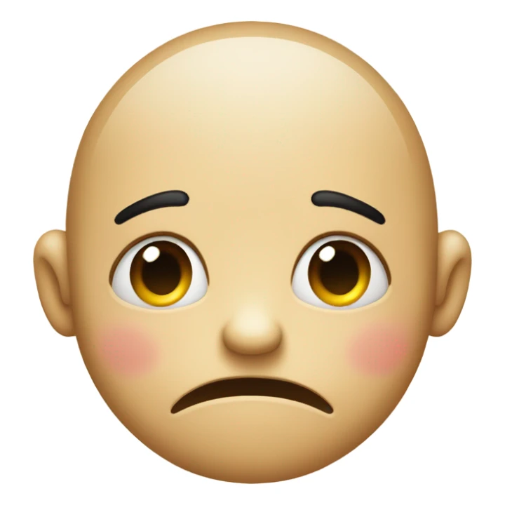 Sad face blowing kiss sticker